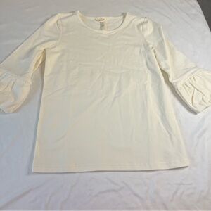 Matilda Jane Cream Long Sleeve Top with Bell Sleeves